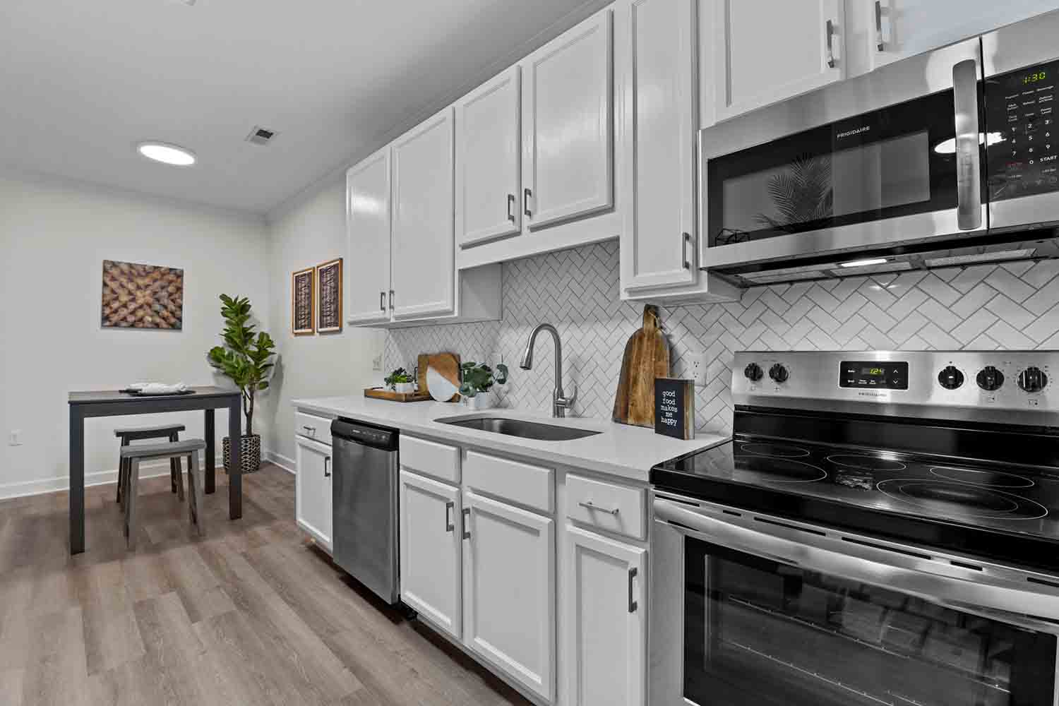 upgraded kitchen area